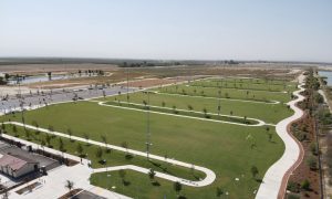 KAISER PERMANENTE SPORTS VILLAGE field in Bakersfield made with AG Sod Farm’s : TifTuf™ Hybrid Bermuda sod